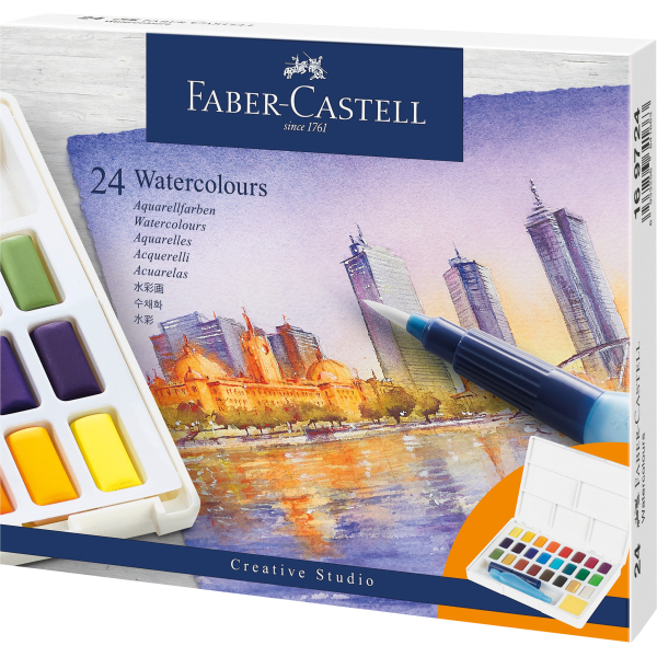 Faber-Castell Waterverf in box 24 kleuren (FC-169724)