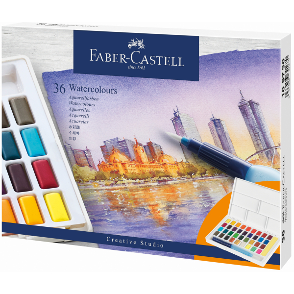 Faber-Castell Waterverf in box 36 kleuren (FC-169736)