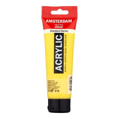 Amsterdam • Acrylverf Tube 120 ml Primairgeel 275 - Halfdekkend ++ (17092752) 