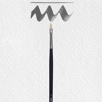 Amsterdam Penseel serie 600 #4 - 4 mm - synthetisch plat (90960004)