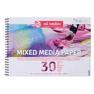 Talens Art Creation Mixed Media Papier A3 250 g 30 Vellen (9312001M)