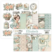 ScrapBoys Elizabeth 8x8 Inch Paper Pad (SB-ELIZ-10)