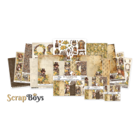 ScrapBoys Steampunk Journey Double Sided Die Cut Elements (40 pcs) (SB-STJO-12)