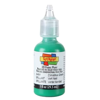 Scribbles • 3D Textielverf Glanzend 29,5ml Christmas Green (54133)