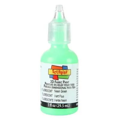 Scribbles • 3D Textielverf Glanzend 29,5ml Neon Groen (54358)