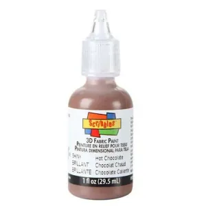 Scribbles • 3D Textielverf Glanzend 29,5ml Hot Chocolate (11318)