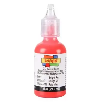 Scribbles • 3D Textielverf Glanzend 29,5ml Glanzend Rood