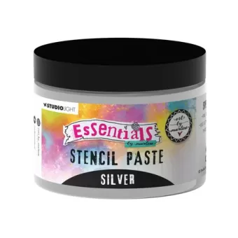 Art By Marlene Silver Metallic Essentials Stencil Paste (ABM-ES-PASTE04)