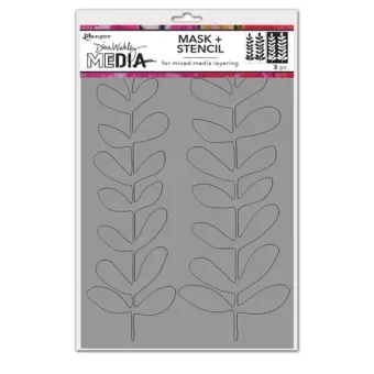 Ranger Dina Wakley MEdia Stencils Branches Redux (MDS83047)