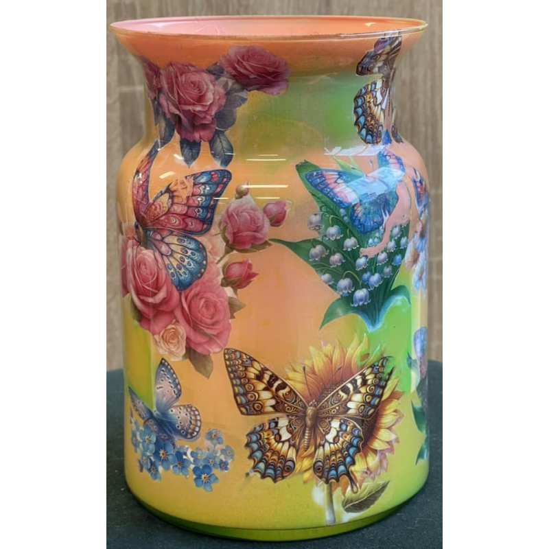 Workshop decoupage reverse op vaas  (WS Decoupage reverse)