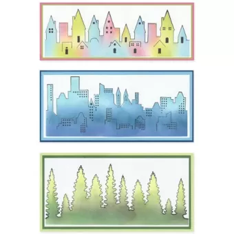 Sizzix Clear Stamps by Stacey Park Cosmopolitan, The View (6pcs) (666696)