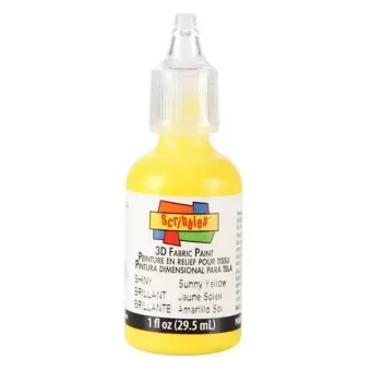 Scribbles • 3D Textielverf Glanzend 29,5ml Yellow (14699)