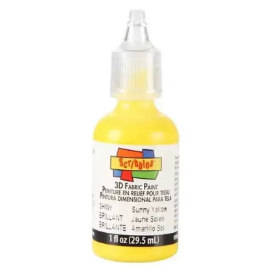 Scribbles • 3D Textielverf Glanzend 29,5ml Yellow (14699)