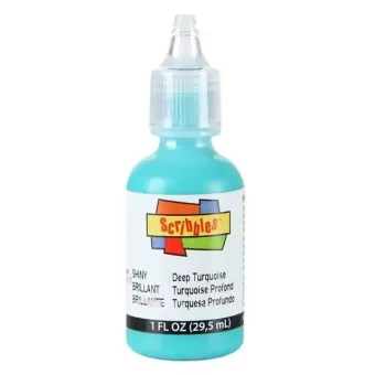 Scribbles • 3D Textielverf Glanzend 29,5ml Turquoise (54131)