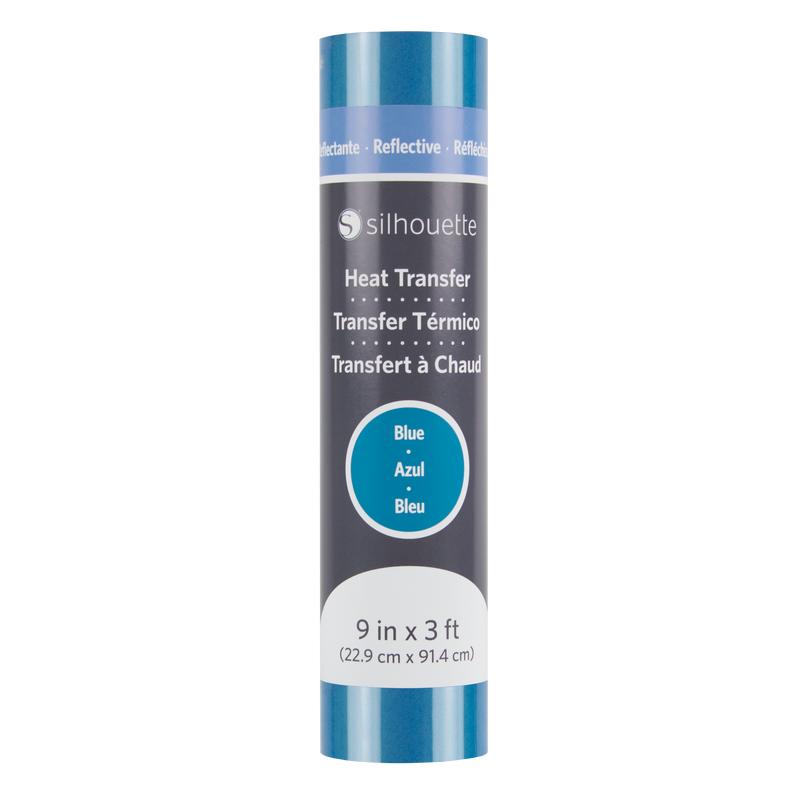 Silhouette reflecterend flex - blauw - 9" (22,9cm x 91,4cm) (HEAT-9REFL-BLU)