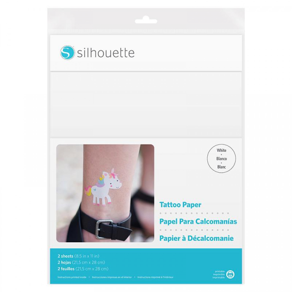 Silhouette Temporary Tattoo papier white (MEDIA-TATTOO-WHT)