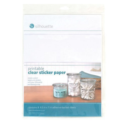 Silhouette printbaar doorzichtig sticker papier. (MEDIA-CLR-ADH-3T)