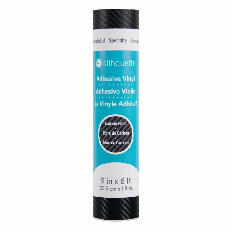 Silhouette Adhesive vinyl - Carbon Black (VINYL-CARBON-BLK)