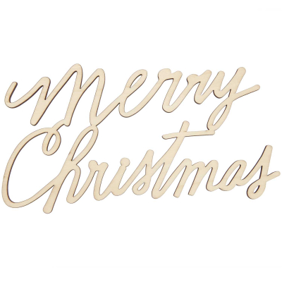 Wooden lettering "Merry Christmas", magnetic (700562)
