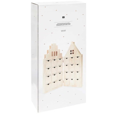 Advent calendar house, with 24 drawers (700581)