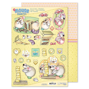 Marij Rahder Mouse Party! 3D Die Cut Sheet & Potpourri Sheet (9.0064)