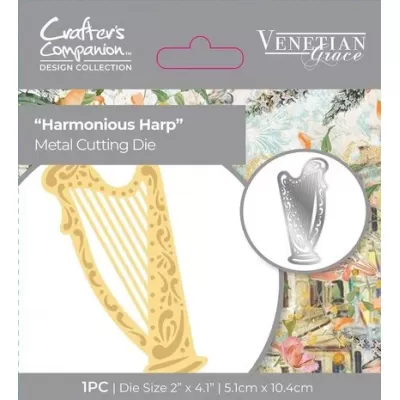 Crafter's Companion Venetian Grace Metal Die Harmonious Harp (VEG-MD-HAHA)