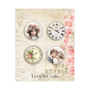 LemonCraft Secret Garden Buttons/Badge (4pcs) (LEM-SEGAR-04)