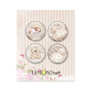 LemonCraft Waiting for You Buttons/Badge (4pcs) (LEM-WAITING-04)