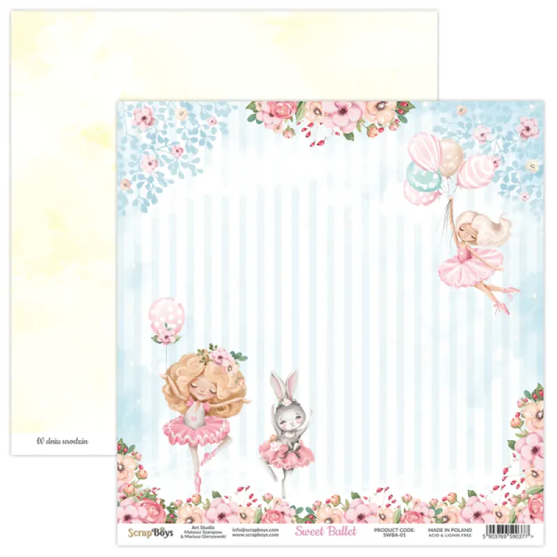Scrapboys Sweet Ballet losse bladen (SWBA-01)