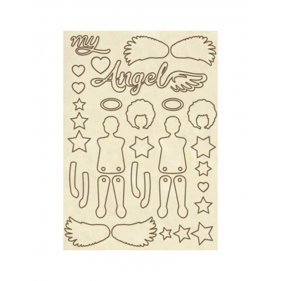 Stamperia Wooden Shapes A5 Angel Baby (KLSP041)