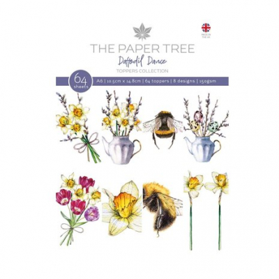 The Paper Tree Daffodil Dance A6 Toppers Collection (PTC1199)