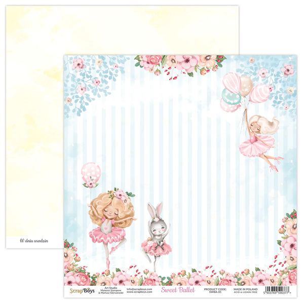 Scrapboys Sweet Ballet losse bladen (SWBA-01)