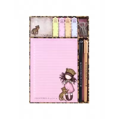 Gorjuss Desk Organiser Set Purrrrrfect Love (1164GJ01)