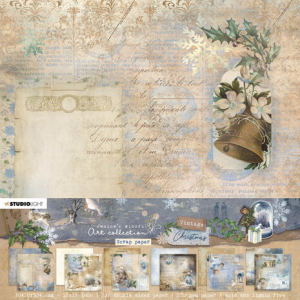 Studio Light Vintage Christmas 12x12 Inch Scrap Paper Background Patterns (JMA-VC-PS37)