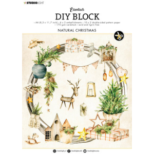 Studio Light Natural Christmas DIY Block (SL-ES-DCB33)
