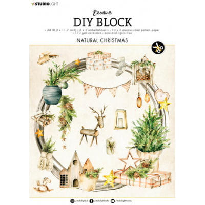 Studio Light Natural Christmas DIY Block (SL-ES-DCB33)