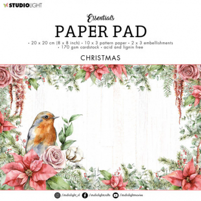 Studio Light Christmas Essentials 8x8 Inch Paper Pad (SL-ES-PP74)