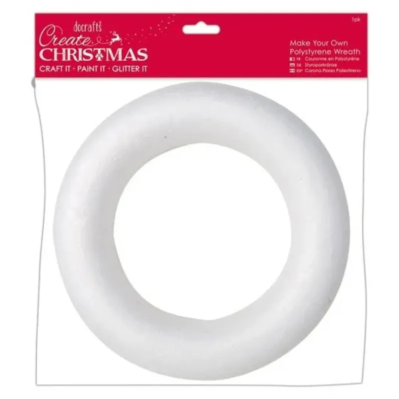Papermania Create Christmas Make Your Own Polystyrene Wreath (PMA 827910)