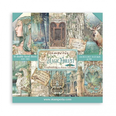Stamperia Magic Forest 8x8 Inch Paper Pack (SBBS78)