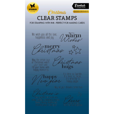 Studio Light English Sentiments Christmas Essentials Clear Stamps EN (SL-ES-STAMP476)