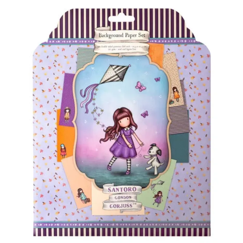 Gorjuss Gorjuss 8x8 Inch Background Paper Set (GOR-ES-PS28)