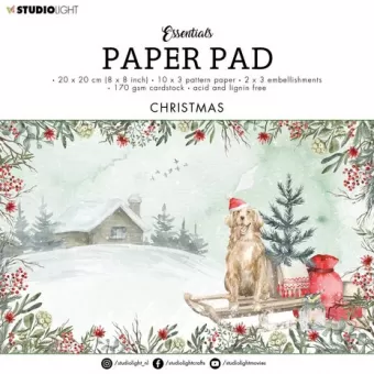 Studio Light Christmas Essentials 8x8 Inch Paper Pad (SL-ES-PP76)