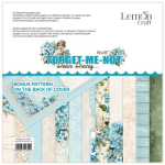 LemonCraft Dear Diary Forget-Me-Not 8x8 Inch Paper Pad (LEM-DD-FORGET-02)