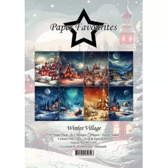Paper Favourites Winter Village A5 Paper Pack (PFA105)