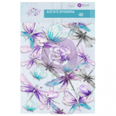 Prima Marketing Aquarelle Dreams Acetate Ephemera Dragonflies (48pcs) (659370)
