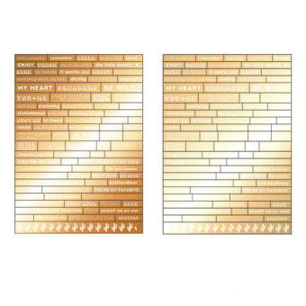 Prima Marketing Golden Desert Word Stickers (645823)