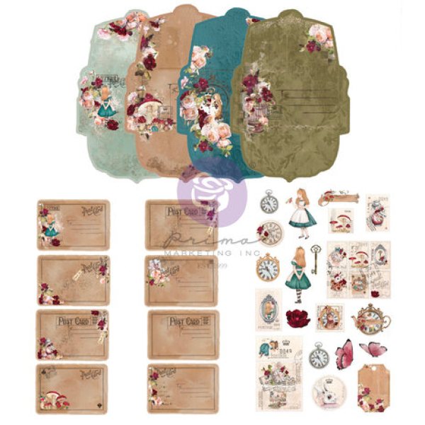 Prima Marketing Lost In Wonderland Postcard Kit (665227)