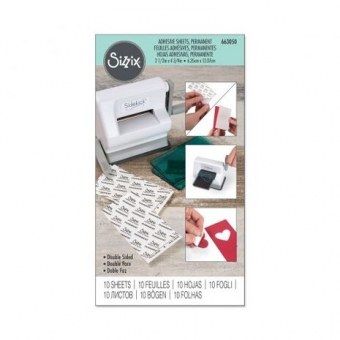 Sizzix Adhesive Sheets 2 1/2 x 4 3/4 Inch Permanent (10pcs) (663050)
