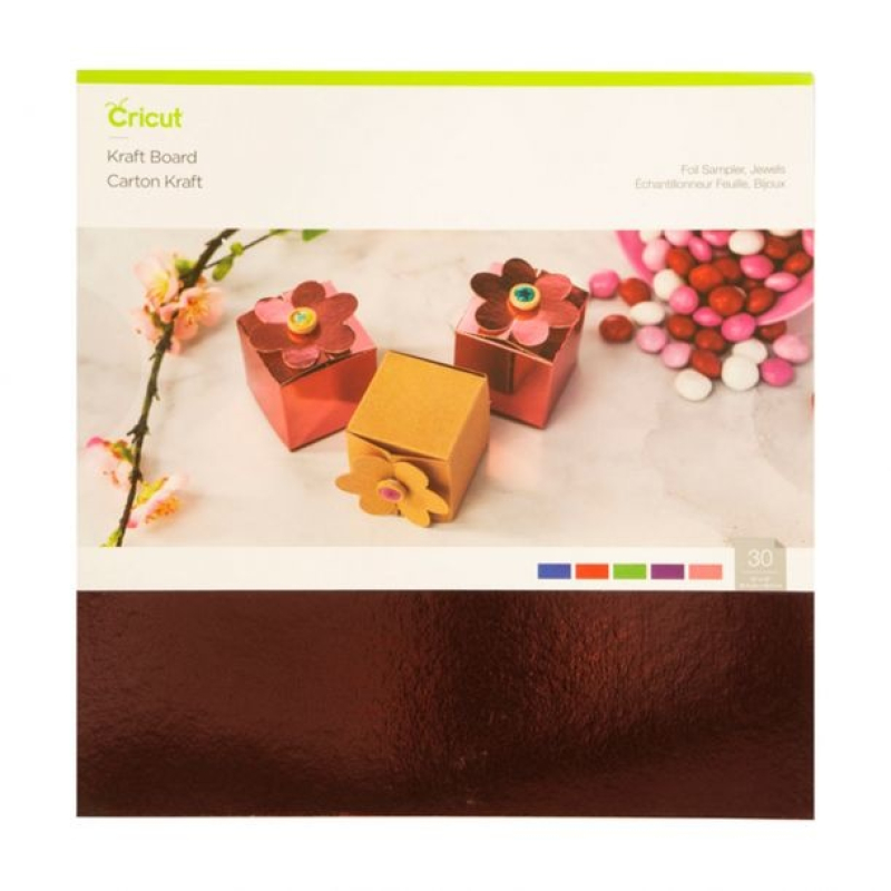 CricutKraft Board 12x12 Inch Foil Jewels Sampler (2005491)
