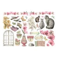Stamperia Orchids and Cats Ephemera (32pcs) (DFLCT41)